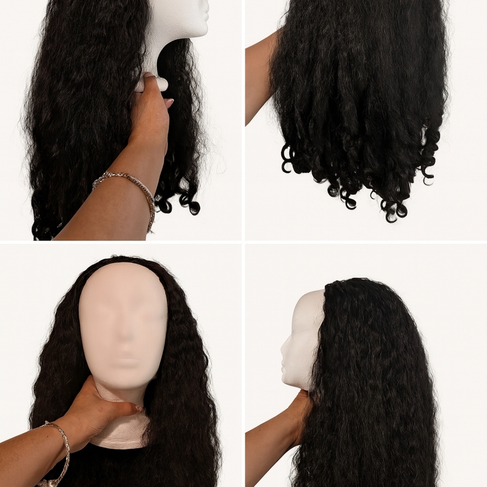 Elegant Black Curly Hair Wig